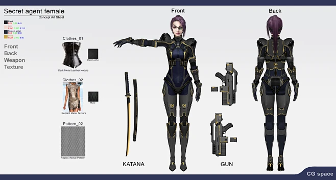 Secret Agent_Female-花瓣网