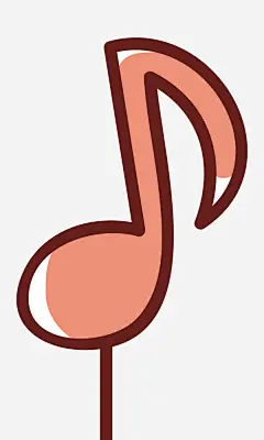粉红色的音符高清素材 卡通 插画 矢量元素 音乐 音符 免抠png 设计图片 免费下载
