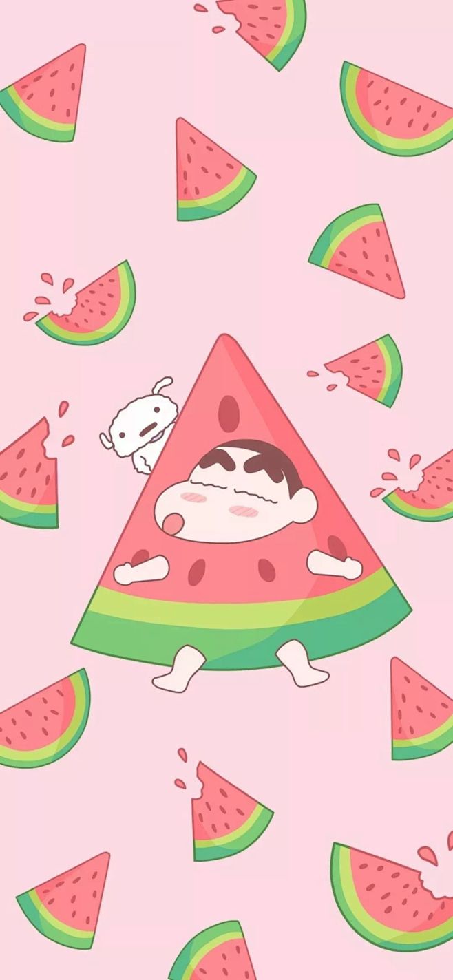 可爱少女卡通蜡笔小新壁纸