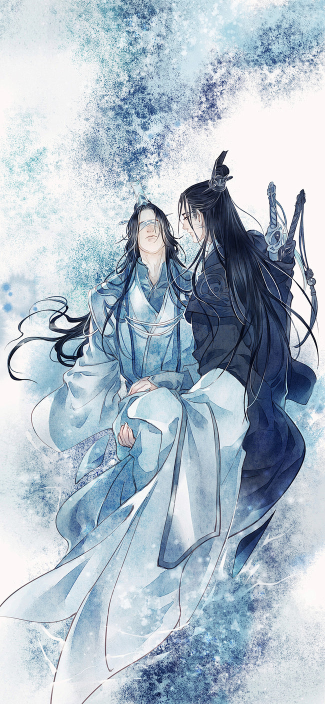魔道祖师同人图插画壁纸手可摘星辰半次元第一中文cos绘画小说社区