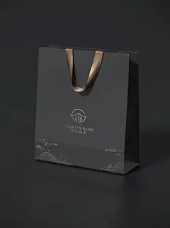 手提袋牛皮纸帆布袋礼品盒场景样机素材