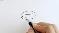 【视频】很简单的甜甜圈简笔画手绘视频教程 马克笔上色_www.youyix.com