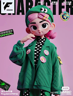 雪青幻想采集到拟人化 c4d