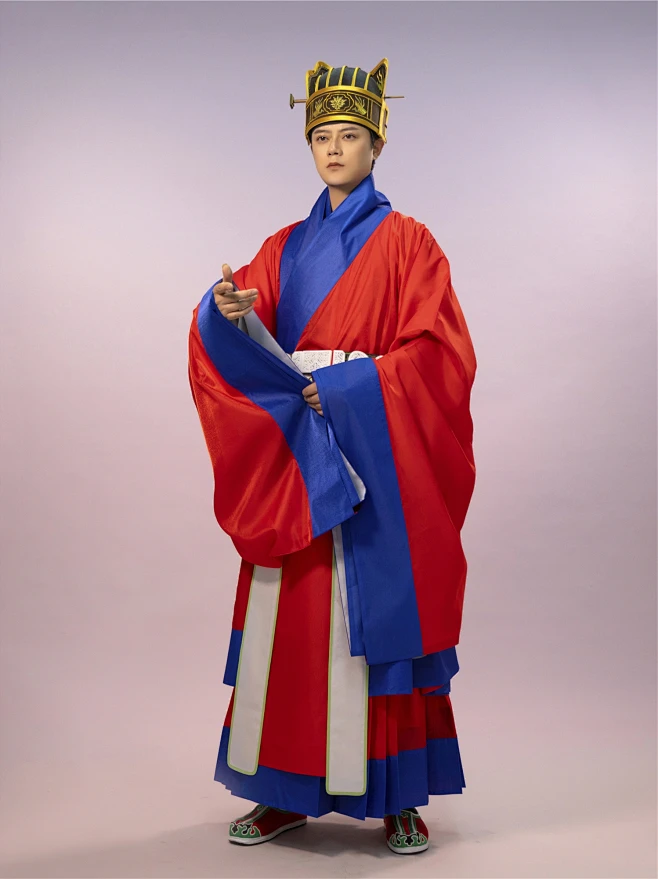 【天汉骄阳】明制朝服祭服汉服男装礼服纱料大明会典仿孔府版型-淘宝网-花瓣网