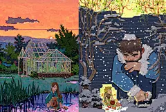 画师天然：坚持画391天，创作近800张作品，这是一个生活观察者的绘画进步史-大触来了-站在大触的肩膀上学画画