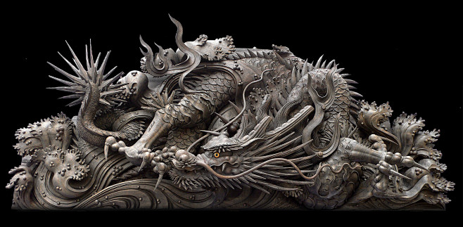 全部尺寸 | 龍彫刻 Dragon - ...