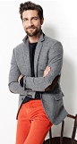Elbow patch sports coat