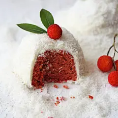 红色天鹅绒圣诞迷你蛋糕