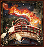 魔法奇幻场景插画｜日本漫画家ivyteas - 小红书