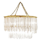 Sway Chandelier  Traditional, Transitional, Glass, Metal, Ceiling by Aura