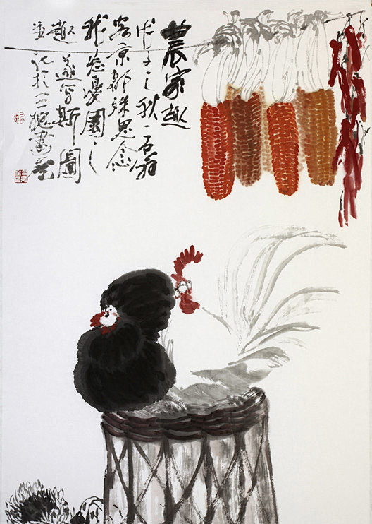 吕德全写意花鸟画作品欣赏