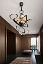 Amazing light fixture. Design by Kate Hume | Mansion russia: