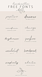 手写免费字体|  由Skyla Design发布#字体#字体#脚本#手写#现代#书法#签名#skyladesign#时尚#女性#图形#设计#粉红色#品牌