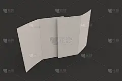 折叠的,白色,小册子,空白的,数字2,黑色背景,贺卡,水平画幅,无人,绘画插图