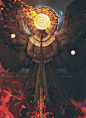 Aeon : “Ignorance is the curse of God; knowledge is the wing wherewith we fly to heaven”. -William Shakespeare.  Alongside my piece Omniscience, this work forms part of a series I made ex...