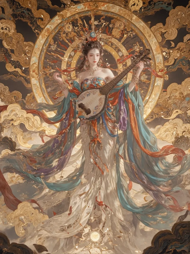 敦煌·飞天神女 - 小红书-花瓣网
