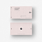 Pink business card Free Psd