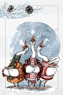 冬天手绘雪景水彩 背景 设计图片 免费下载 页面网页 平面电商 创意素材