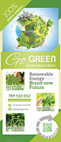 Renewable Energy - Go Green - Roll-Up Banner