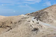 沙漠中的山路