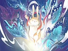 这几年好难，再难，生活中只要有光，就能照亮前路。新的一年，愿时光未央，岁月静好，感谢遇见，兔年吉祥
#兔年##原创插画#插画超话 #遇见艺术# ​​​​