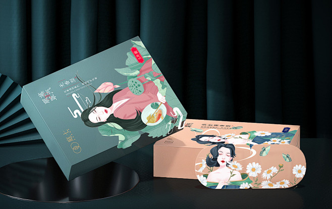 《蒸汽眼罩》产品包装设计丨国潮风&二次元...
