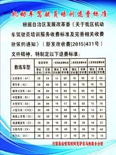 机动车驾驶员培训退费标准  - 源文件下载【酷图网】机动车驾驶员,培训退费标准,驾校,驾校制度,制度牌,