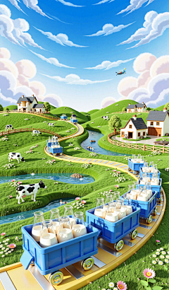 这个仙森采集到母婴C4D场景