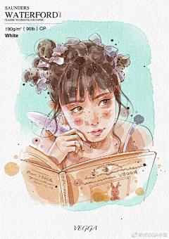 VEGGA小笨采集到VEGGA小笨的iPad水彩人物插画