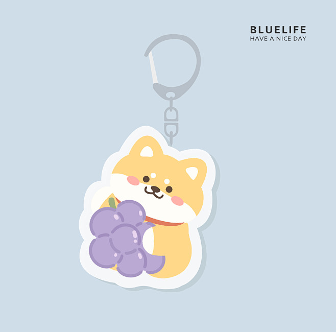 ins卡通可爱恐龙兔兔柴犬狗狗猫咪钥匙扣...