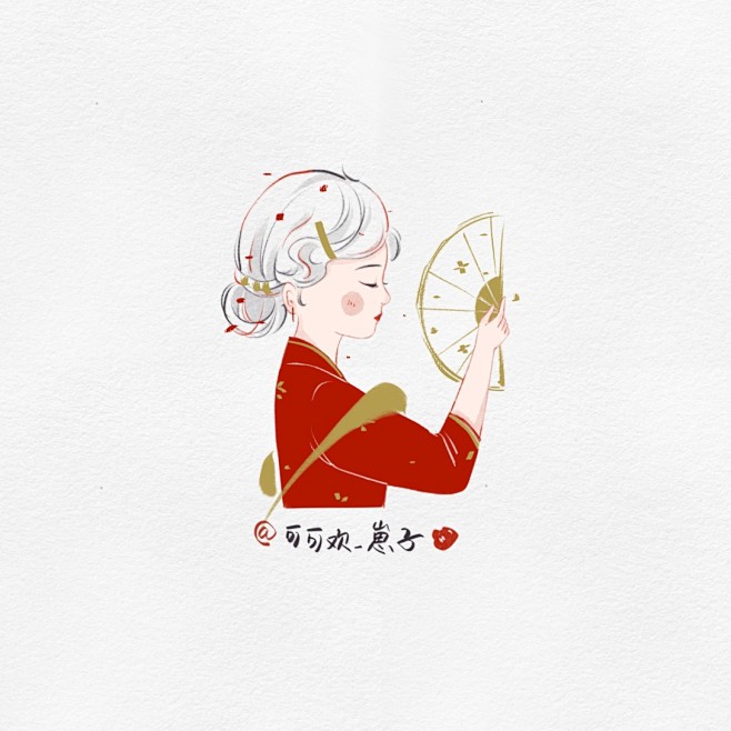 简笔画人物--可可欢