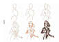15种女性人物动态简易绘画教程，每一步的演示看起来都辣么有用-资讯-蓝铅笔