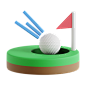 打高尔夫球 迷你高尔夫 软件 app 应用 占位符 等待 404 3D 立体 卡通 电商 插画 图标 png PSD 免抠 设计素材13
