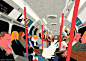 Cities in the world : Illustrations of cityscapes and people.