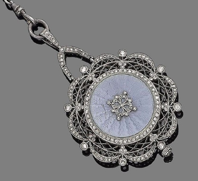 Guilloché +珐琅，再配以金银掐...