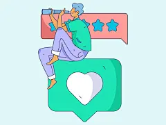 运营插画 | 图源免费EPS文件 |商业人物扁平向量概念操作手绘插图