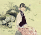 《荷花仕女》林滨帆