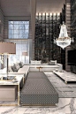 Constantine Frolov Interior Designer  Luxurious Living Room Designed by Constantin Frolov #glamorous #luxury #interiors...  #LuxuryInteriorDesign