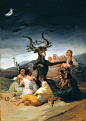戈雅《巫魔夜会》（Witches Sabbath, 1798）