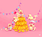 Party Animals : Cute fun and colorful design for the happiest days!