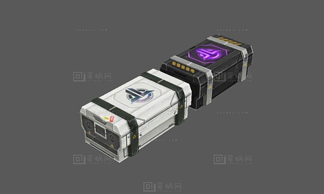 金属箱子，物资箱子，军火补给站 - 场景模型 蛮蜗网