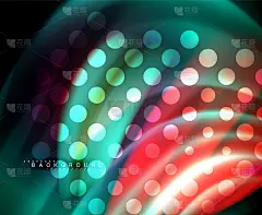 霓虹全息流体色波用于网页、墙纸、图案、纹理和背景