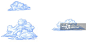 Illustration of three types of cumulus clouds_创意图片
