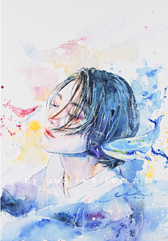 A-Yo_o采集到IU-watercolour