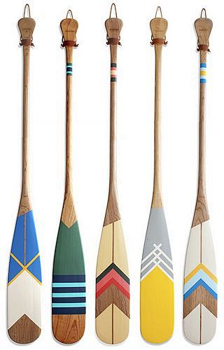 Painted canoe paddle...