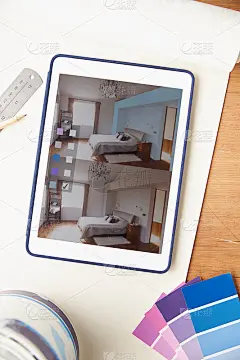 平板电脑上的室内设计应用