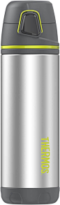 Amazon.com: Thermos ELEMENT5 16 Ounce Vacuum Insulated Stainless Steel Backpack Bottle, Charcoal/Lime: Kitchen & Dining