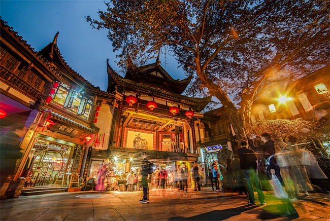 成都锦里古街夜景照明规划:为古街量身定制.