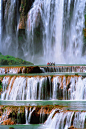 九龙瀑布群是中国最大的瀑布群景观，位于云南曲靖市罗平县城东22公里的九龙河上。 