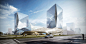 Lingang Science and Technology City : Highly connected work environments sponsor interdisciplinary collaboration and innovation in this multi-use complex in the Lingang New District of Shanghai.
